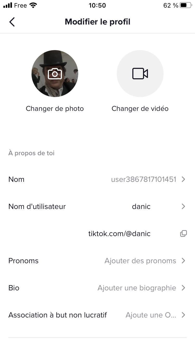 Comment changer sa photo de profil sur TikTok